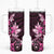 Matariki New Zealand Tumbler With Handle Maori Pattern Pink Galaxy