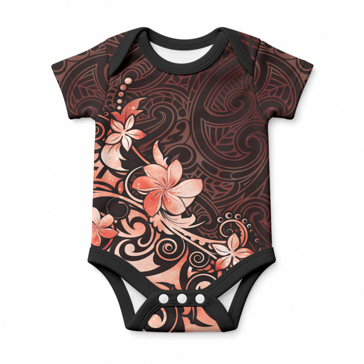 Matariki New Zealand Baby Onesie Maori Pattern Red Galaxy LT05 Red - Polynesian Pride