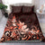 Matariki New Zealand Bedding Set Maori Pattern Red Galaxy