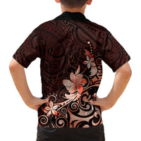 Matariki New Zealand Family Matching Off Shoulder Maxi Dress and Hawaiian Shirt Maori Pattern Red Galaxy LT05 - Polynesian Pride
