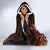 Matariki New Zealand Hooded Blanket Maori Pattern Red Galaxy