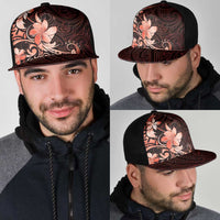 Matariki New Zealand Mesh Trucker Cap Maori Pattern Red Galaxy