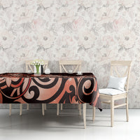 Matariki New Zealand Tablecloth Maori Pattern Red Galaxy