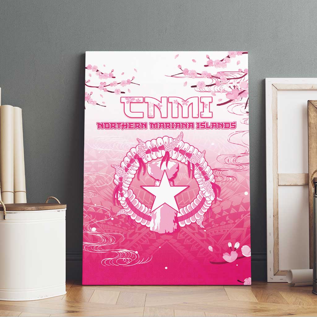 Sakura Marianas Canvas Wall Art CNMI Seal