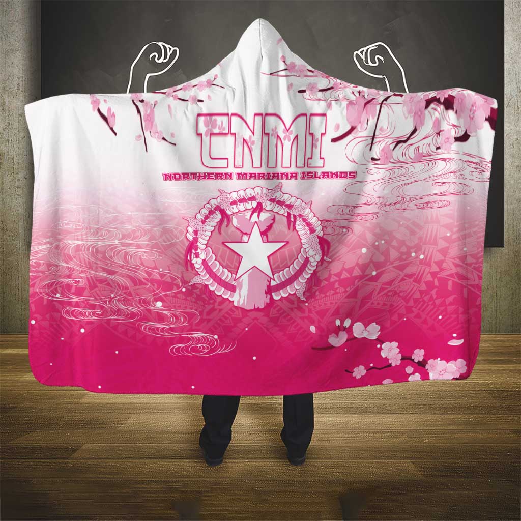 Sakura Marianas Hooded Blanket CNMI Seal