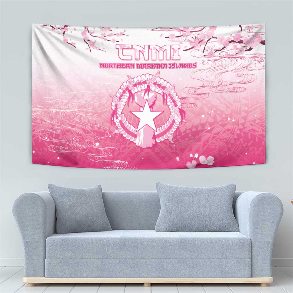 Sakura Marianas Tapestry CNMI Seal