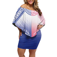 Custom Northern Mariana Islands And Japan Together Family Matching Off Shoulder Short Dress and Hawaiian Shirt