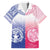 Custom Northern Mariana Islands And Japan Together Family Matching Short Sleeve Bodycon Dress and Hawaiian Shirt
