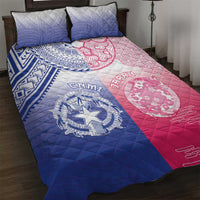 Northern Mariana Islands And Japan Together Quilt Bed Set
