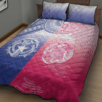 Northern Mariana Islands And Japan Together Quilt Bed Set