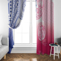 Northern Mariana Islands And Japan Together Window Curtain