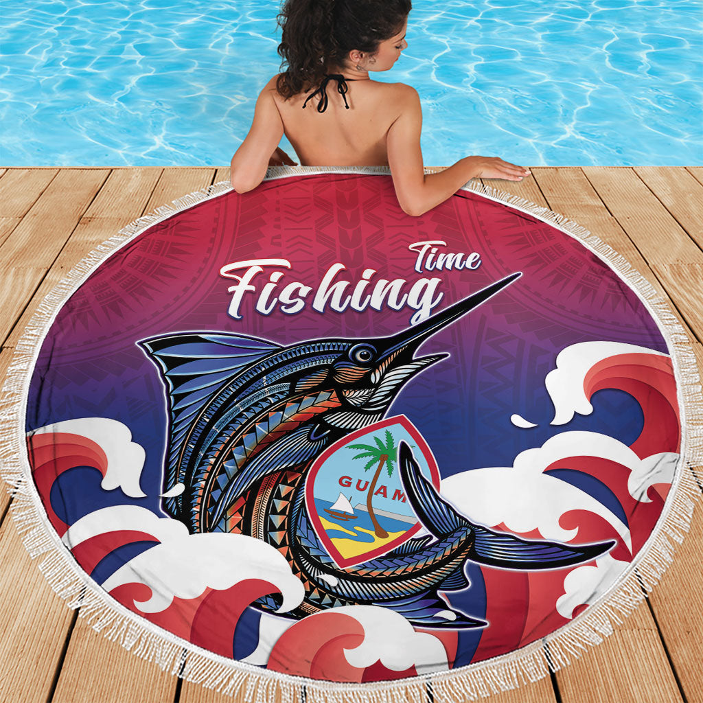 Guam Blue Marlin Fishing Beach Blanket Polynesian Style LT05 - Polynesian Pride