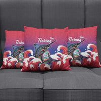 Guam Blue Marlin Fishing Pillow Cover Polynesian Style