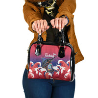 Guam Blue Marlin Fishing Shoulder Handbag Polynesian Style LT05 One Size Red - Polynesian Pride