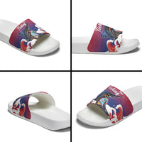 Guam Blue Marlin Fishing Slide Sandals Polynesian Style LT05 - Polynesian Pride
