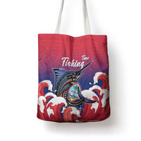 Guam Blue Marlin Fishing Tote Bag Polynesian Style LT05 - Polynesian Pride