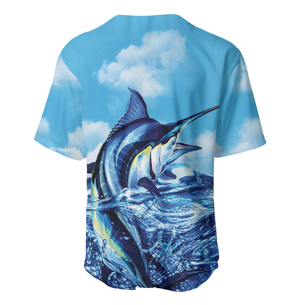 Hawaii Blue Marlin Fishing Baseball Jersey LT05 - Polynesian Pride