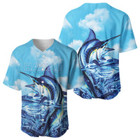 Hawaii Blue Marlin Fishing Baseball Jersey LT05 - Polynesian Pride