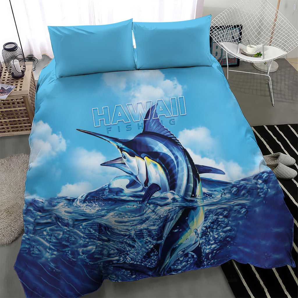 Hawaii Blue Marlin Fishing Bedding Set LT05 - Polynesian Pride