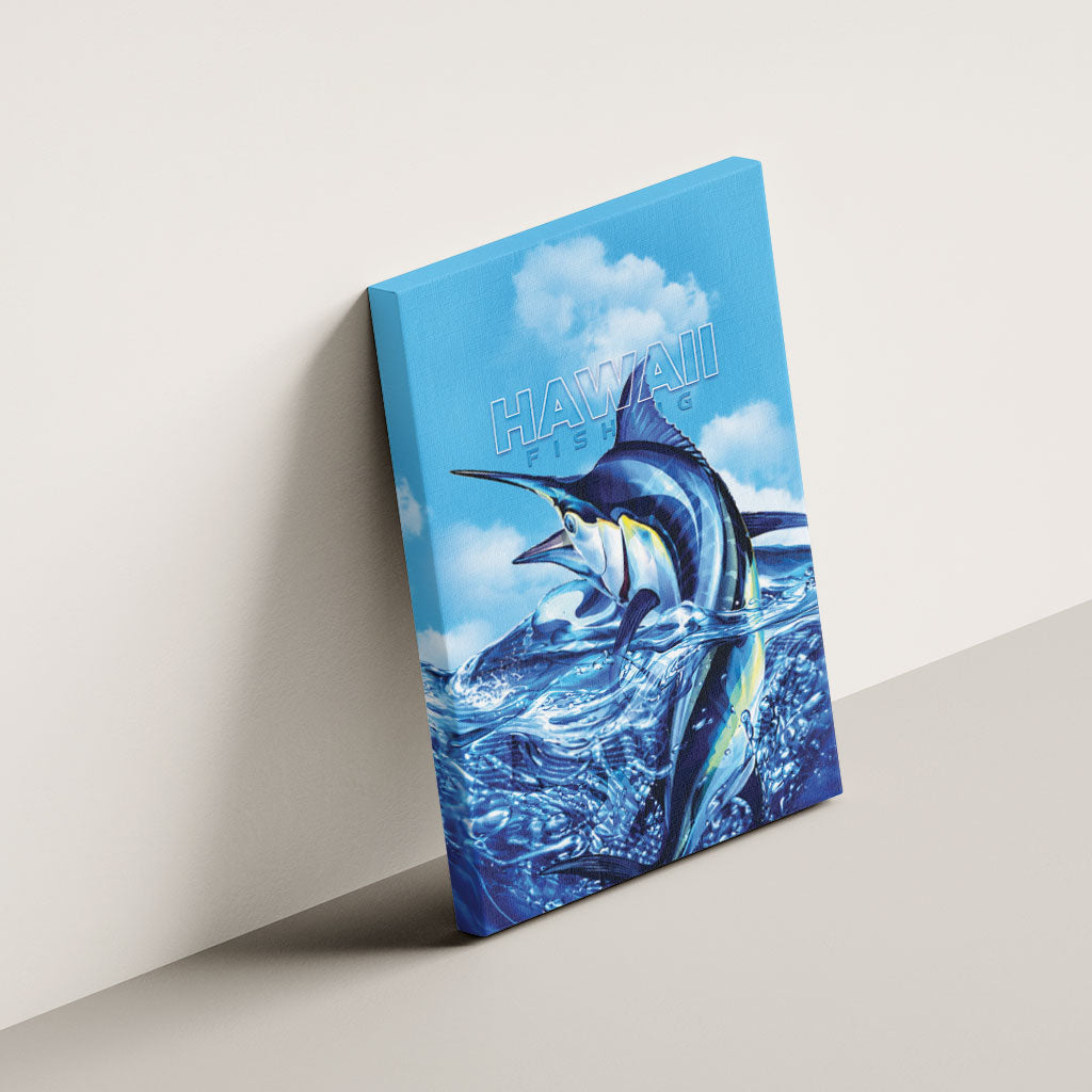 Hawaii Blue Marlin Fishing Canvas Wall Art