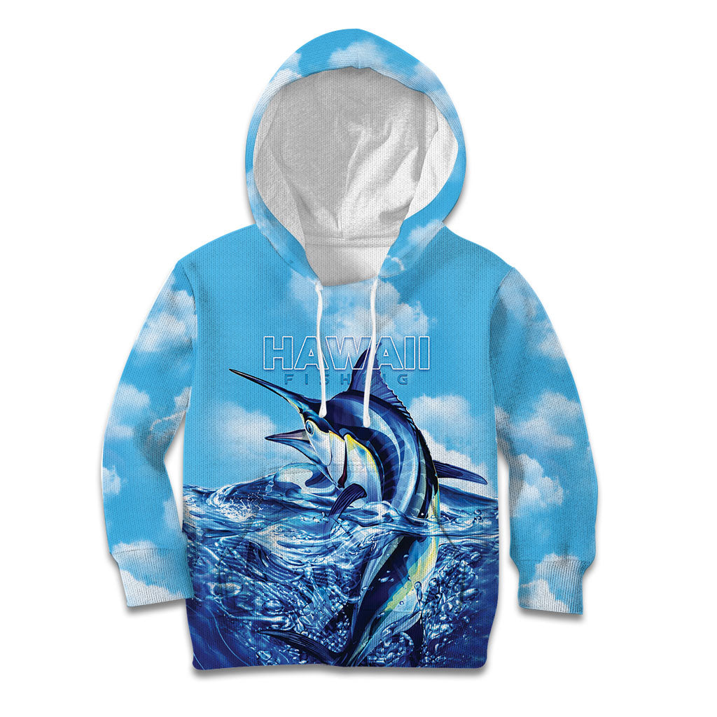 Hawaii Blue Marlin Fishing Kid Hoodie