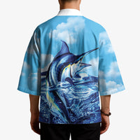 Hawaii Blue Marlin Fishing Kimono LT05 - Polynesian Pride