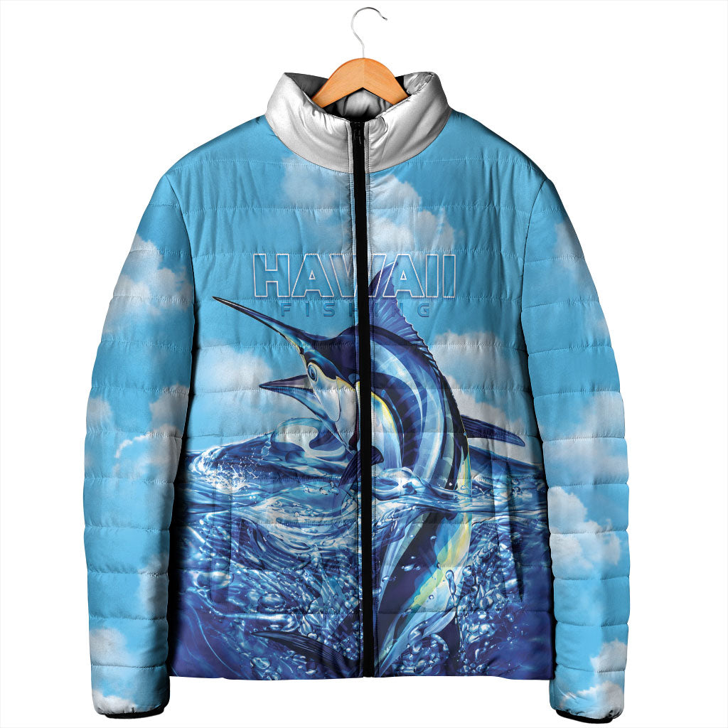 Hawaii Blue Marlin Fishing Padded Jacket LT05 - Polynesian Pride