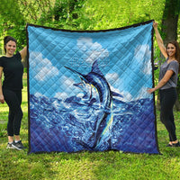 Hawaii Blue Marlin Fishing Quilt LT05 - Polynesian Pride