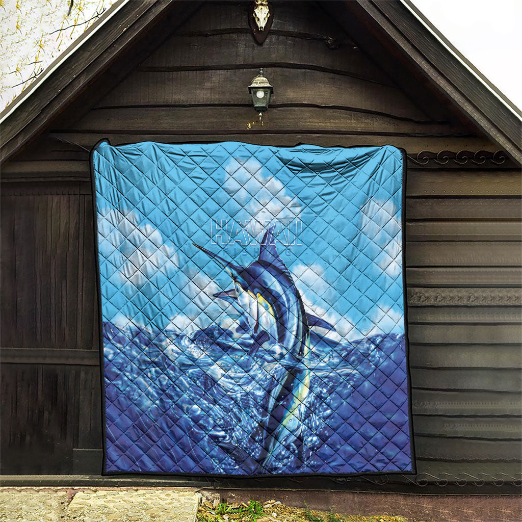 Hawaii Blue Marlin Fishing Quilt LT05 - Polynesian Pride