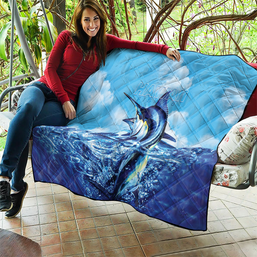 Hawaii Blue Marlin Fishing Quilt LT05 - Polynesian Pride