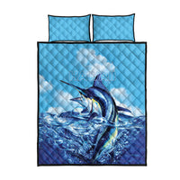 Hawaii Blue Marlin Fishing Quilt Bed Set LT05 - Polynesian Pride