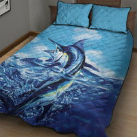 Hawaii Blue Marlin Fishing Quilt Bed Set LT05 - Polynesian Pride