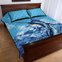 Hawaii Blue Marlin Fishing Quilt Bed Set LT05 - Polynesian Pride