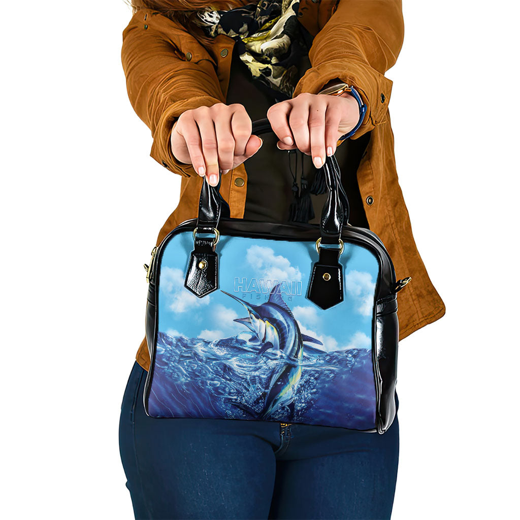 Hawaii Blue Marlin Fishing Shoulder Handbag