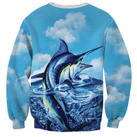 Hawaii Blue Marlin Fishing Sweatshirt LT05 - Polynesian Pride