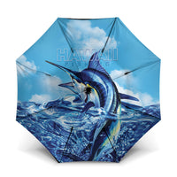 Hawaii Blue Marlin Fishing Umbrella LT05 One Size Folded 11.42 inch Opened Diameter 37.4 inch Blue - Polynesian Pride