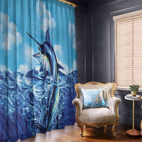 Hawaii Blue Marlin Fishing Window Curtain LT05 - Polynesian Pride
