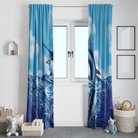 Hawaii Blue Marlin Fishing Window Curtain LT05 - Polynesian Pride