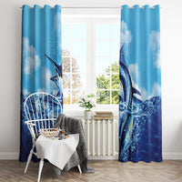 Hawaii Blue Marlin Fishing Window Curtain LT05 - Polynesian Pride