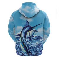 Hawaii Blue Marlin Fishing Zip Hoodie LT05 - Polynesian Pride
