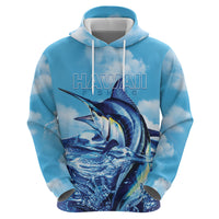 Hawaii Blue Marlin Fishing Zip Hoodie LT05 - Polynesian Pride