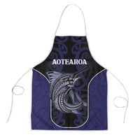 New Zealand Aotearoa Apron Blue Marlin Fishing Maori Pattern