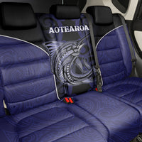 New Zealand Aotearoa Back Car Seat Cover Blue Marlin Fishing Maori Pattern LT05 - Polynesian Pride