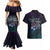 Polynesia Suicide Prevention Awareness Couples Matching Mermaid Dress and Hawaiian Shirt Keep Going The World Needs You