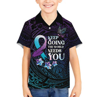 Polynesia Suicide Prevention Awareness Hawaiian Shirt Keep Going The World Needs You