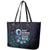 Polynesia Suicide Prevention Awareness Leather Tote Bag Keep Going The World Needs You