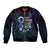 Polynesia Suicide Prevention Awareness Sleeve Zip Bomber Jacket Keep Going The World Needs You
