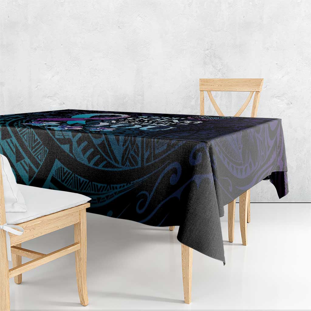 Polynesia Suicide Prevention Awareness Tablecloth Keep Going The World Needs You