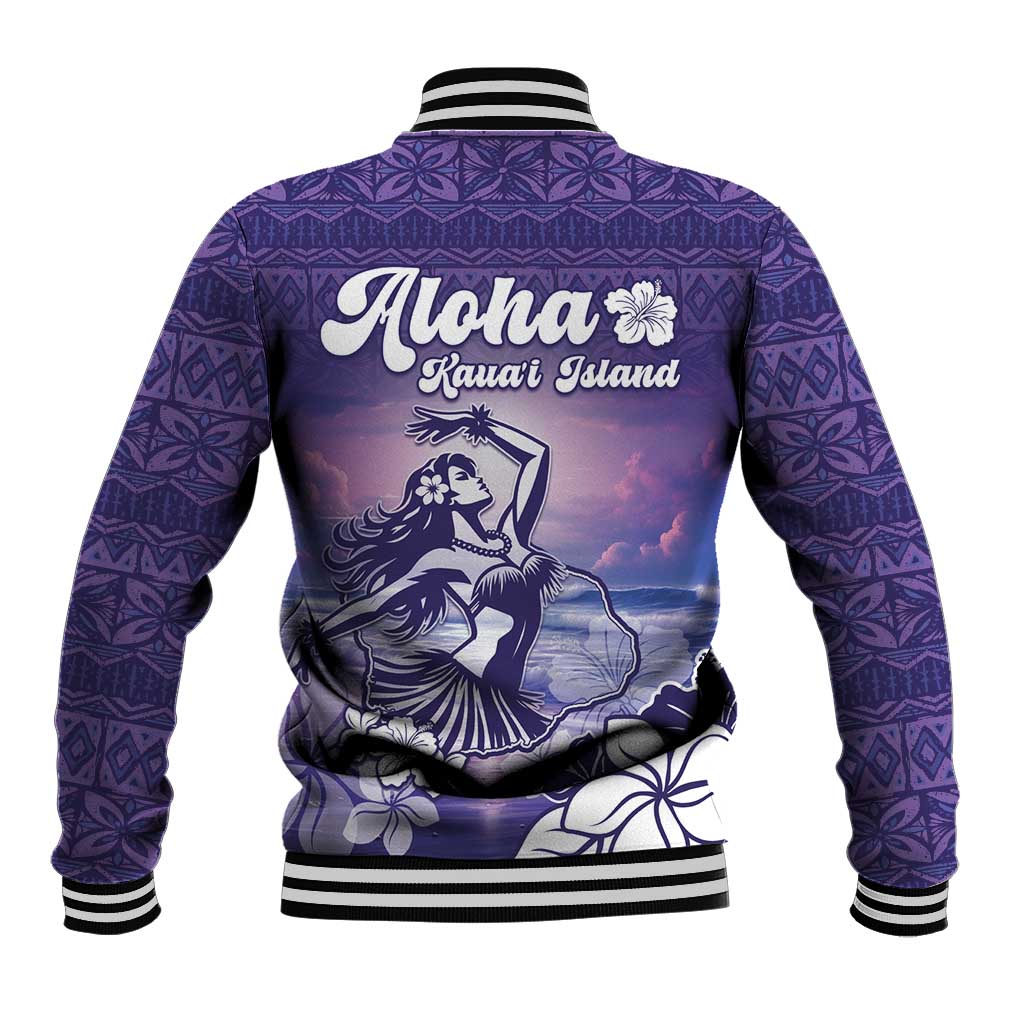 Aloha Hawaii Kauai Island Baseball Jacket Hula Till You Drop