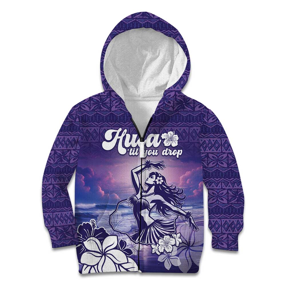 Aloha Hawaii Kauai Island Kid Hoodie Hula Till You Drop